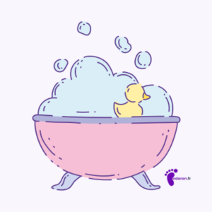 Baignoire bebe enfant laver jouer eveil sans avoir peur de l'eau